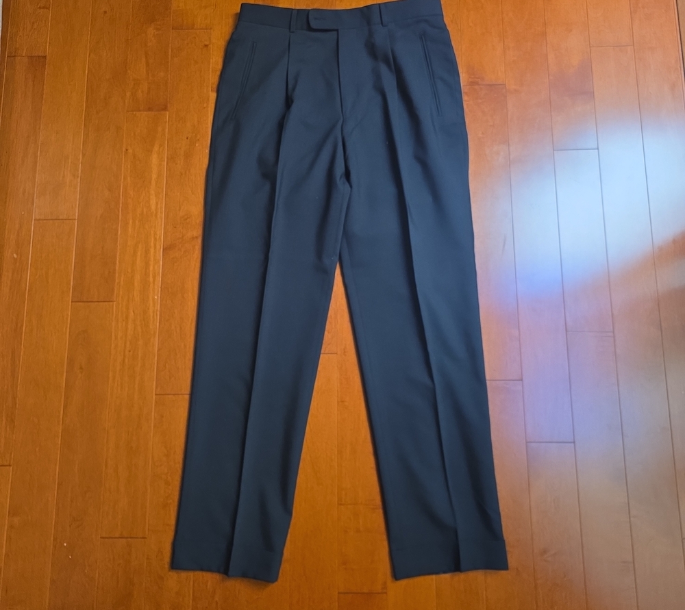 Rene Lezard Black Graphite Men's Dress Pants